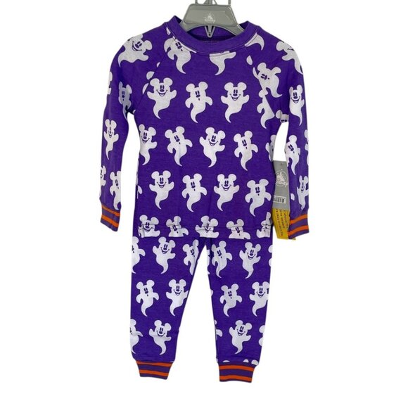 Disney Store Mickey Mouse Ghost Halloween PJ Pals Pajamas for Kids Size 2 - Picture 6 of 9